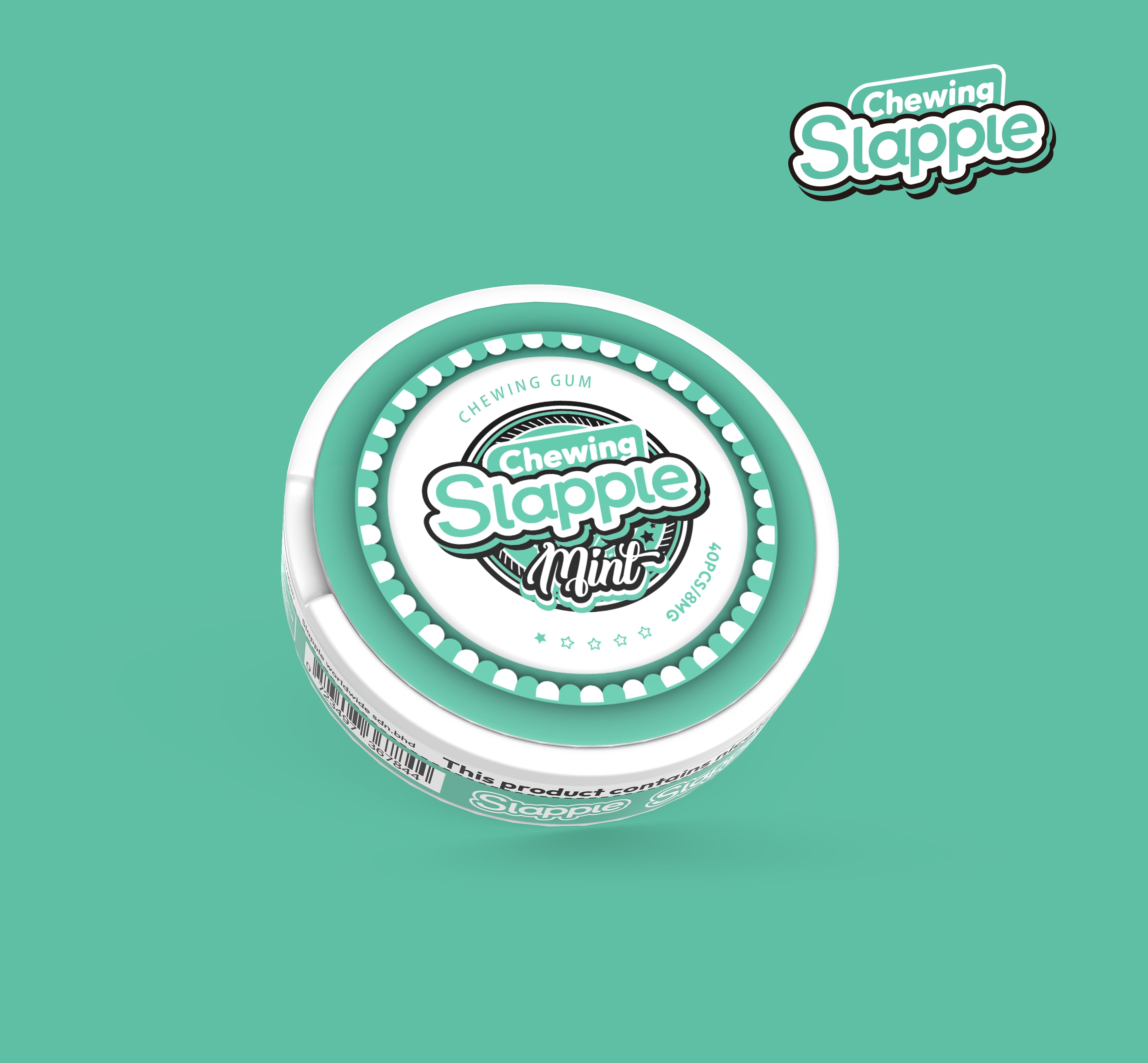 Slapple Chewing Gum Mint