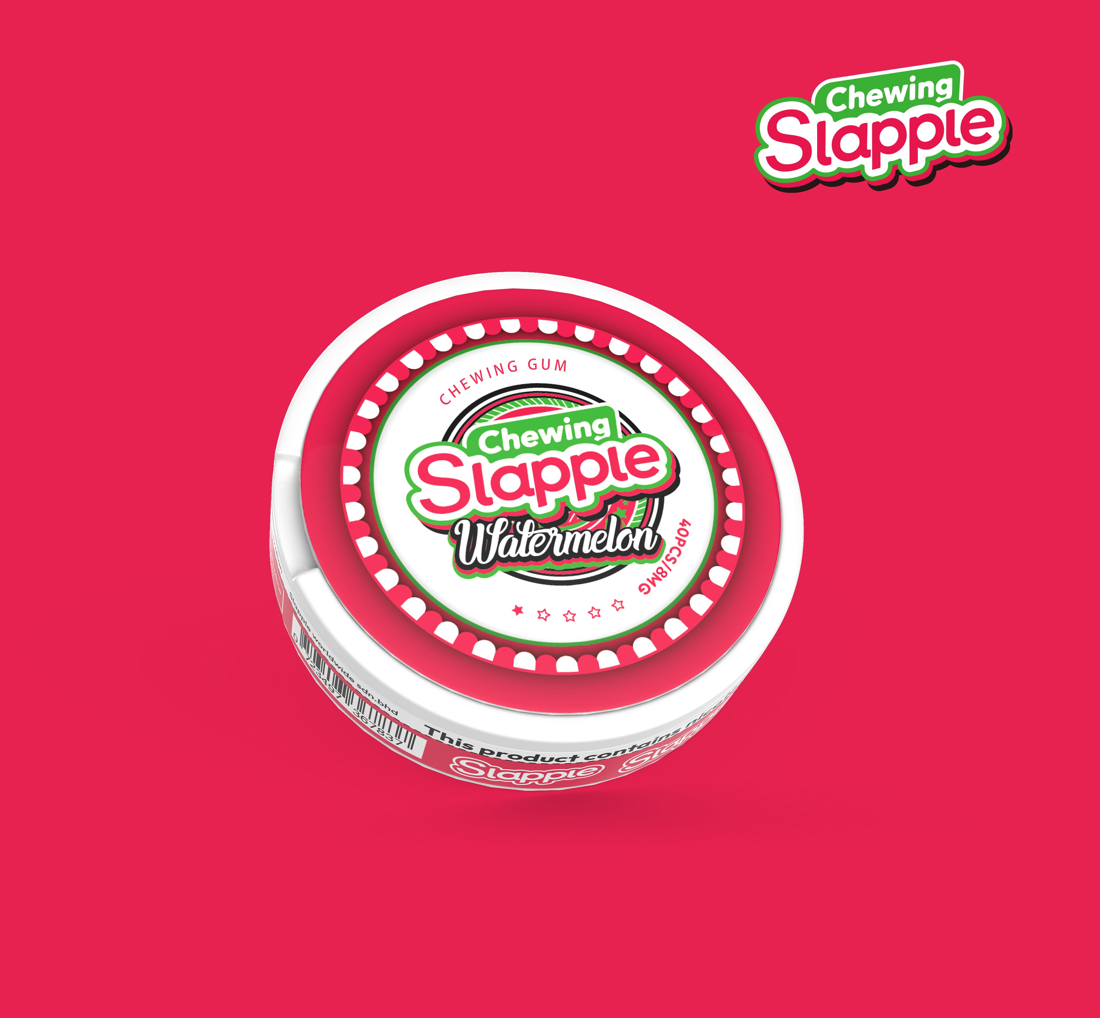 Slapple Chewing Gum Watermelon